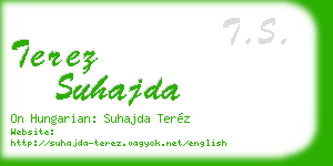 terez suhajda business card